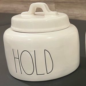 Rae Dunn HOLD canister